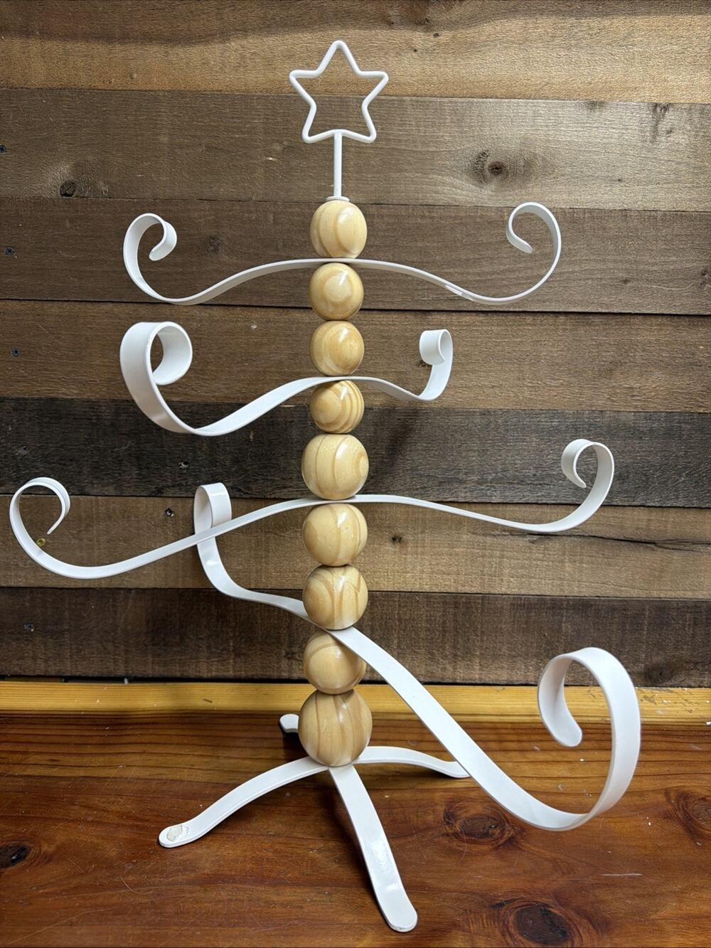 IKEA VINTERFINT Decoration, Christmas tree shaped pine/white Ornament Holder 22”